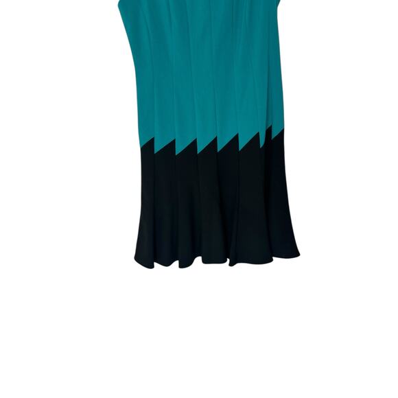 Calvin Klein Dress Green Black Sleeveless Office Work Career Business Size 10 - Picture 6 of 9